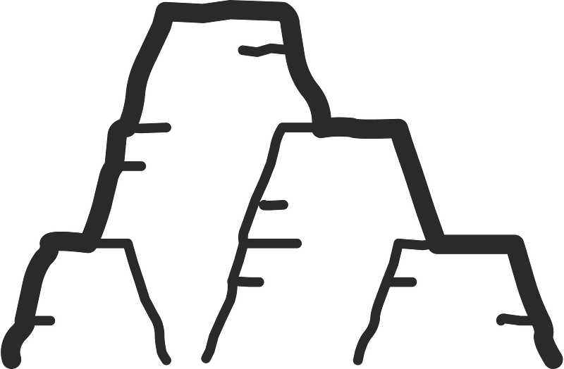 Mono line object 33 hills