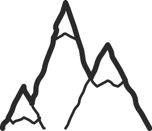 Mono line object 34 mountains