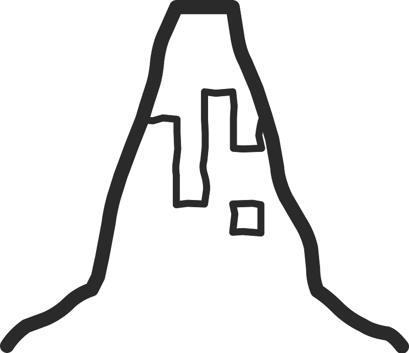 Mono line object 35 mountain