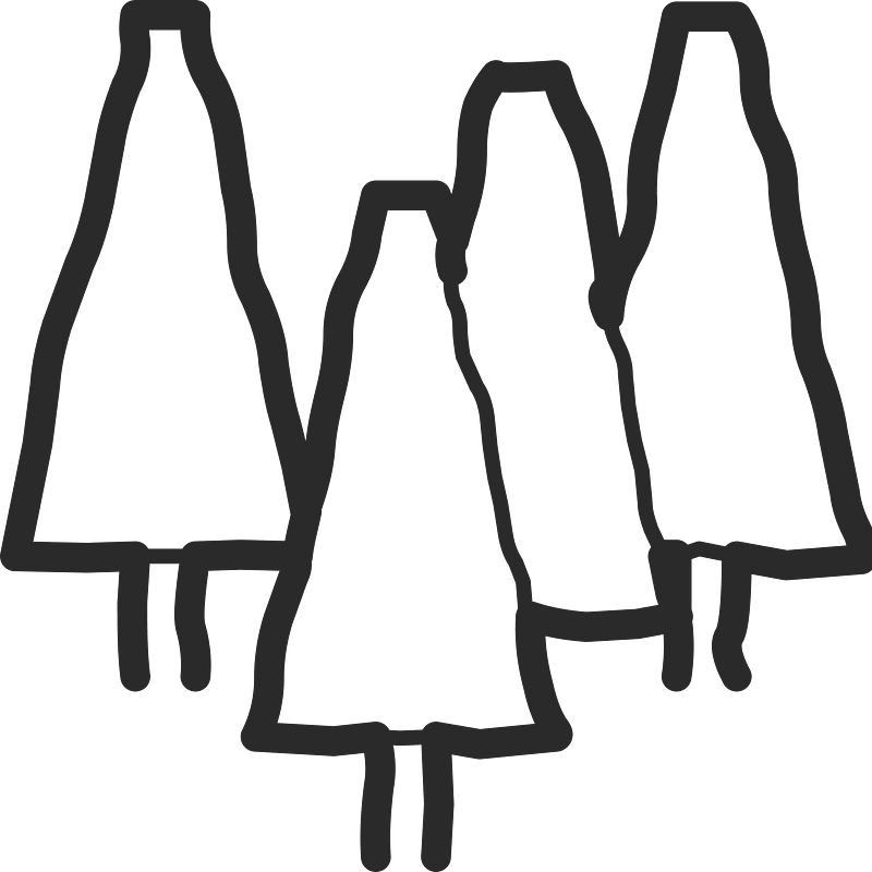 Mono line object 41 forest