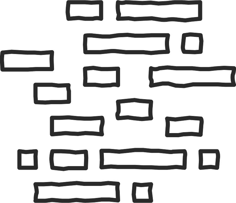 Mono line object 61 bricks
