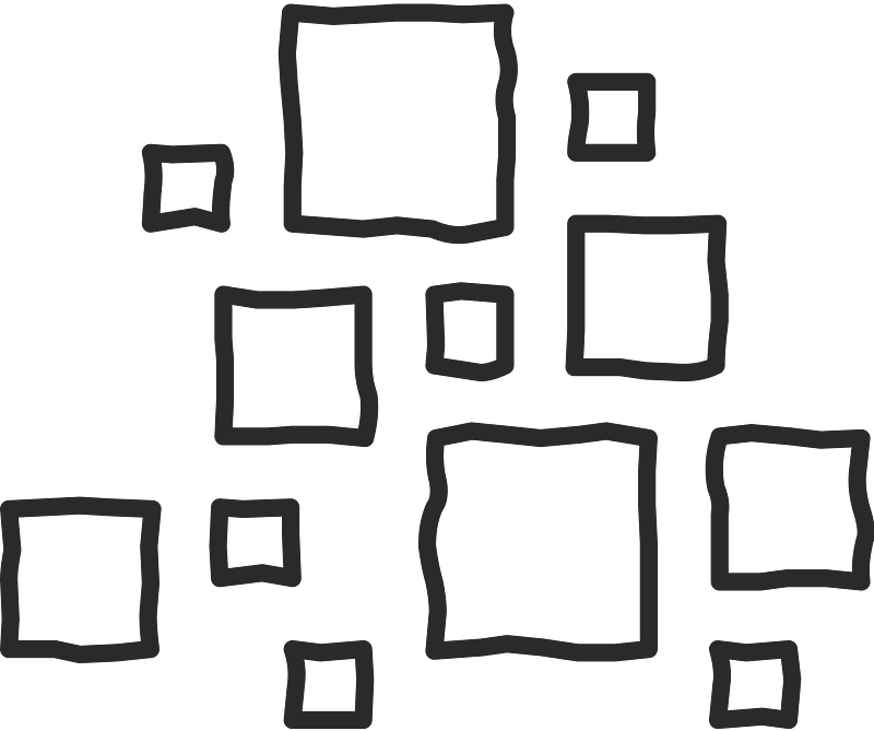 Mono line object 62 squares