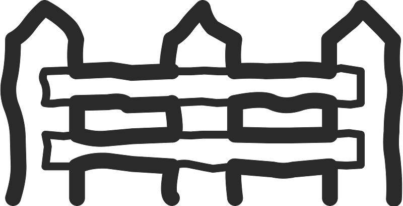 Mono line object 63 fence