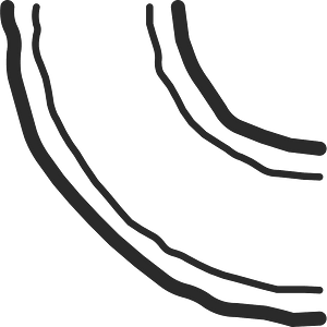 Mono line object 70 road