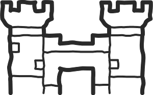 Mono line object 75 castle