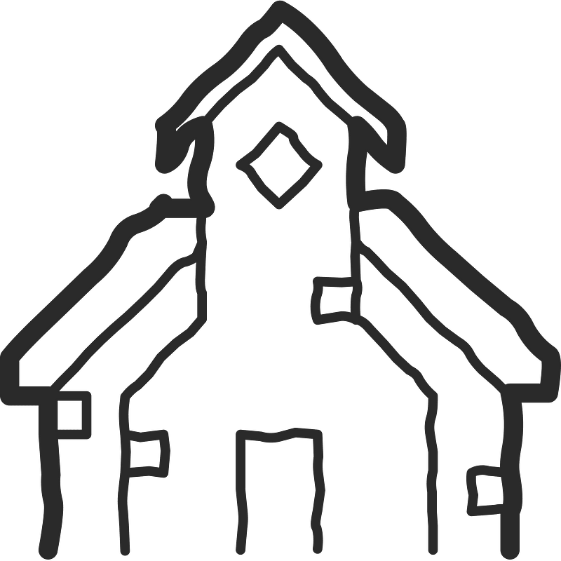 Mono line object 77 house