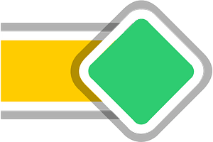 Yellow road green sign