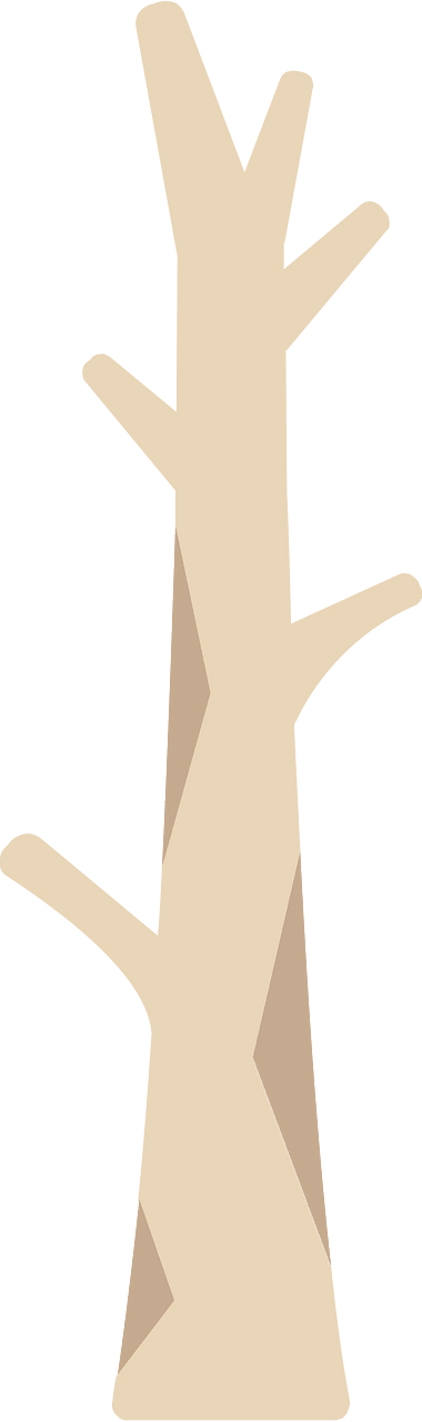 Light brown tree trunk
