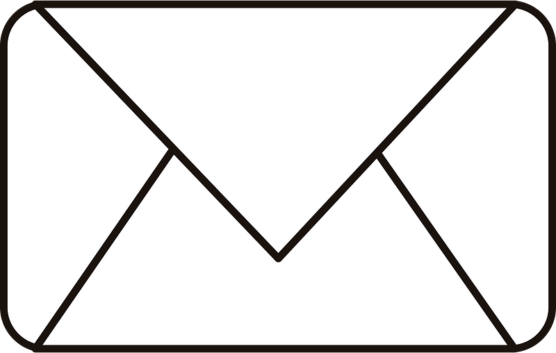 Black envelope closed