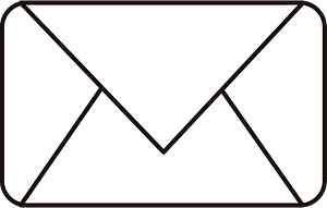 Black envelope closed