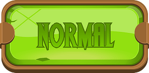 Flat green normal button