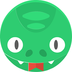 Round animal face 1-01 snake