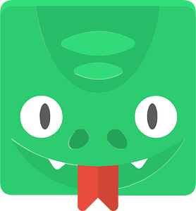 Square animal face 7-01 snake
