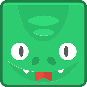 Square animal outlined face 6-01 snake