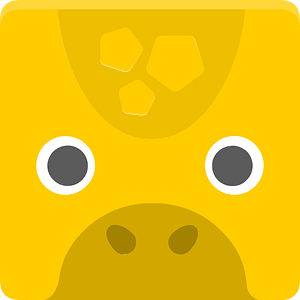 Square animal face 5-02 giraffe