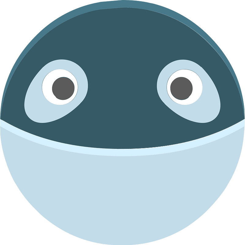 Round animal face 1-11 shark