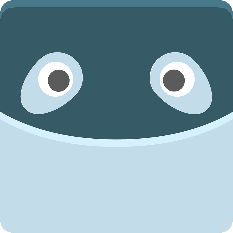Square animal face 5-11 shark