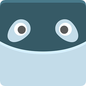 Square animal face 5-11 shark