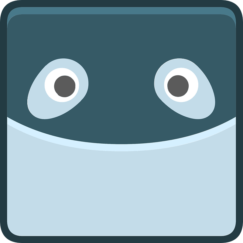 Square animal outlined face 6-11 shark