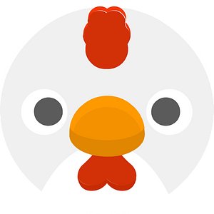 Round animal face 1-12 cock