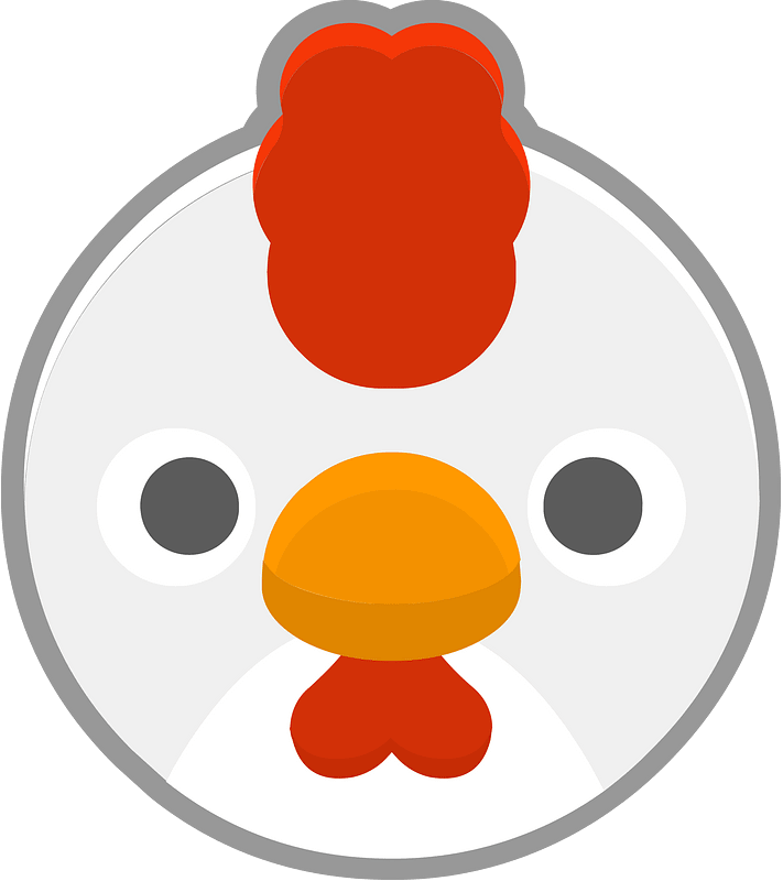 Round animal outlined face 4-12 cock