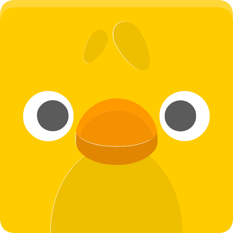 Square animal face 5-13 chicken
