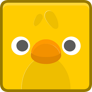 Square animal outlined face 8-13 chicken