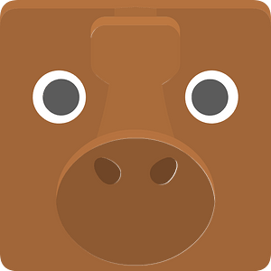 Square animal face 5-15 moose