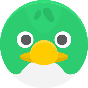 Round animal face 2-18 bird