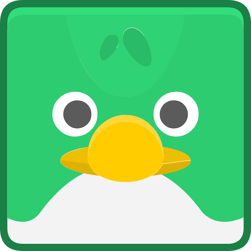 Square animal outlined face 6-20 bird