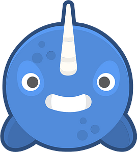 Round animal outlined face 4-20 sawfish