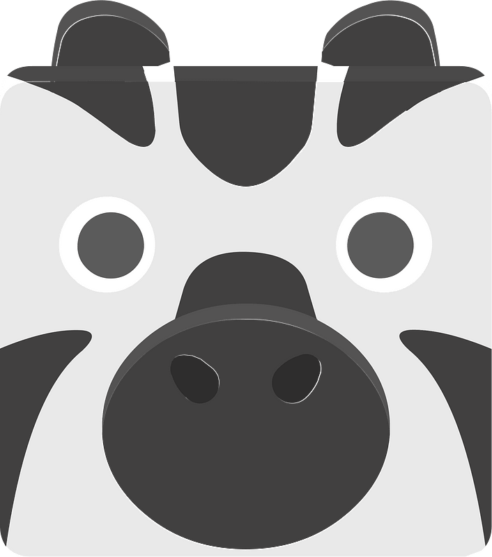 Square animal face 7-22 zebra