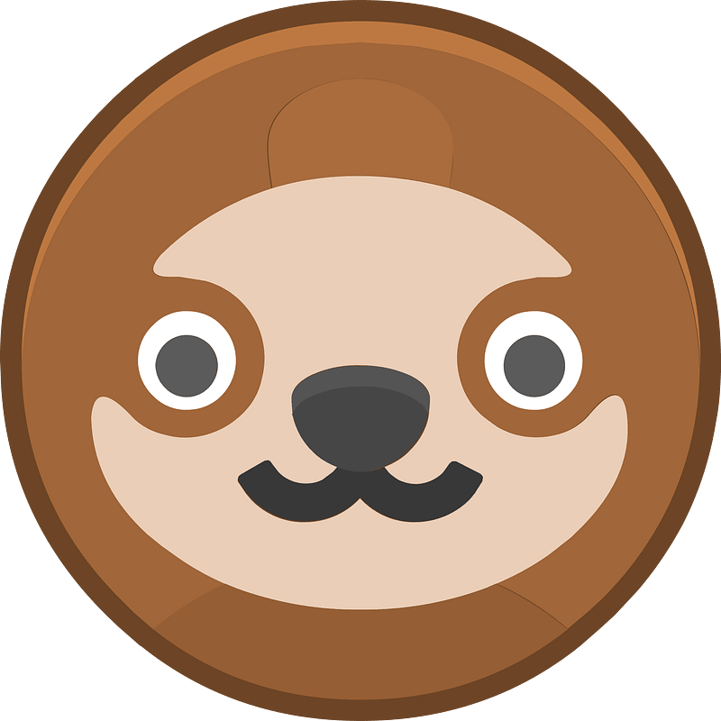Round animal outlined face 3-29 squirrel
