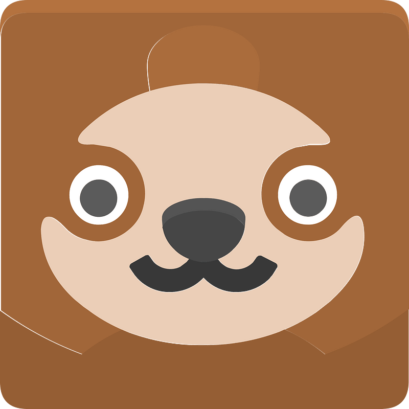 Square animal face 5-29 squirrel