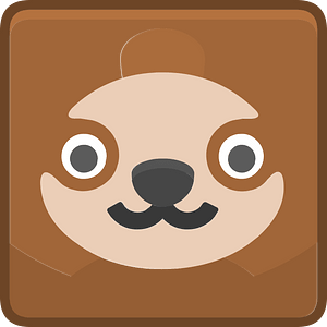 Square animal outlined face 8-29 squirrel
