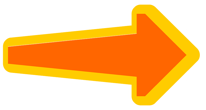 Yellow arrow 01 orange
