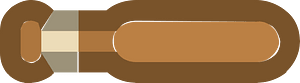 Brown baseball bat