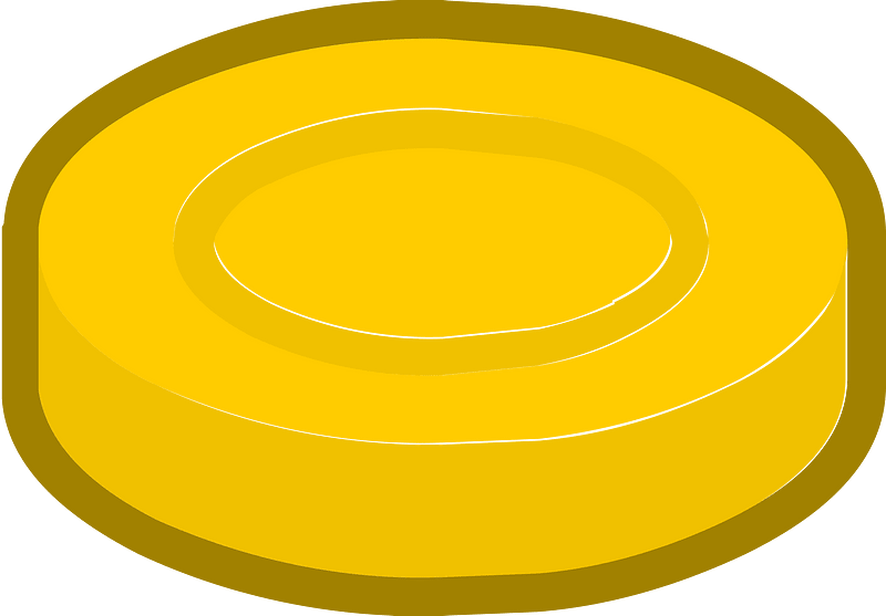 Yellow piece 19 chip
