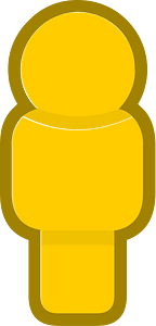 Yellow piece 35 player