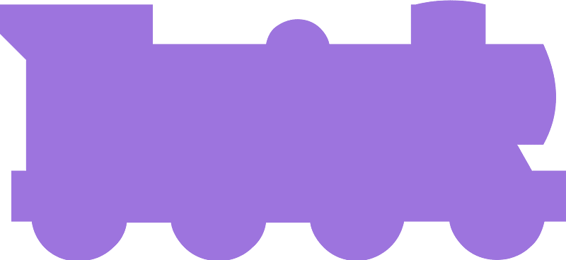 Purple piece 55 train
