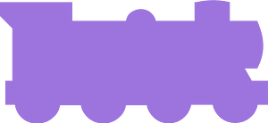 Purple piece 55 train