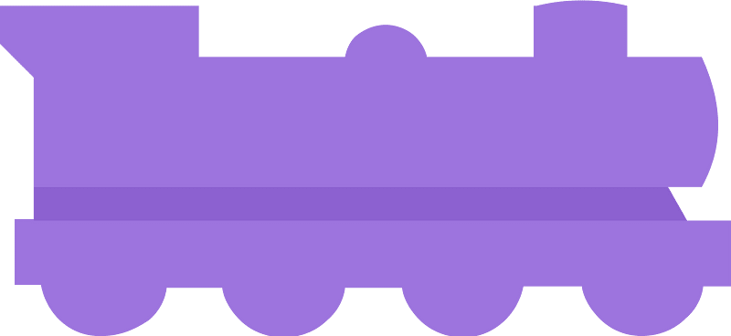 Purple piece 57 train