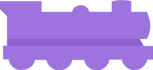 Purple piece 57 train