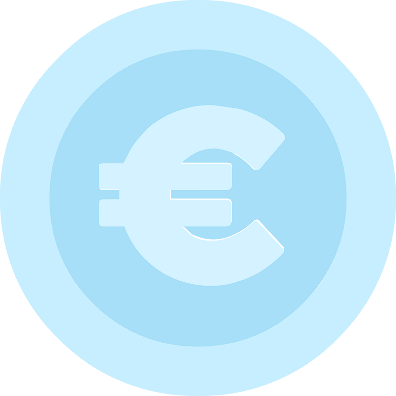 Blue coin