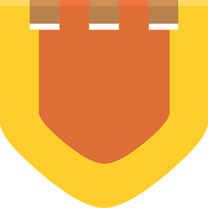 Heraldic flag 01-02 red blank