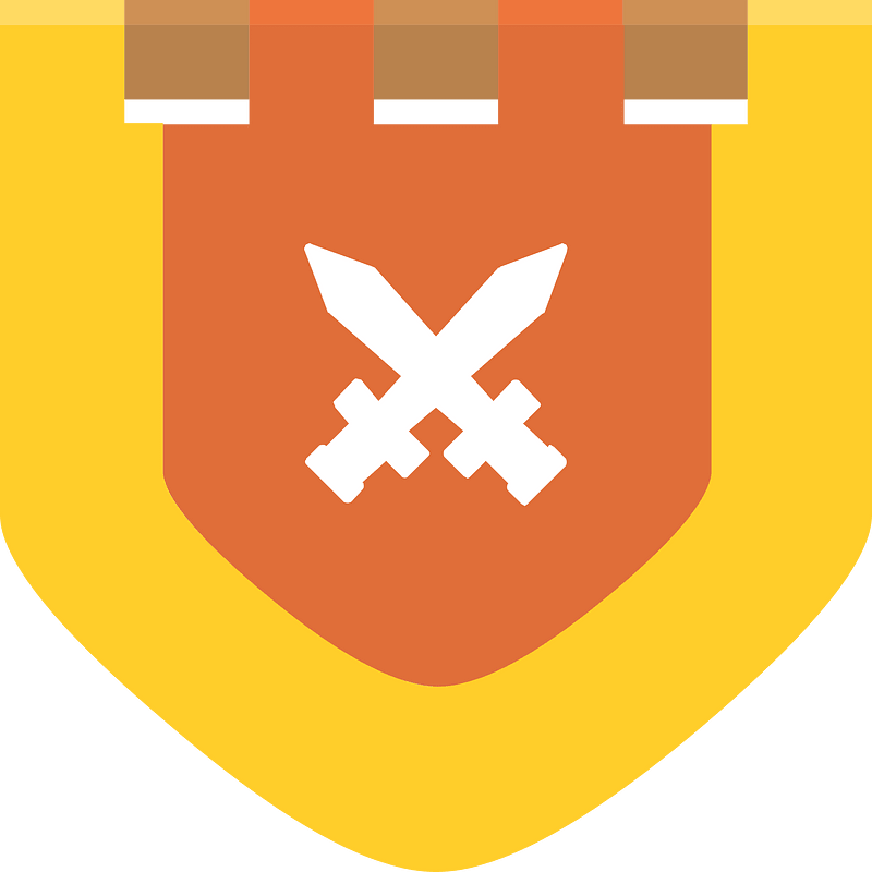 Heraldic flag 01-01 red sqords