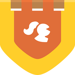 Heraldic flag 01-03 red knight