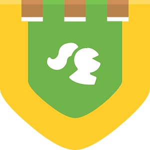 Heraldic flag 02-03 green knight