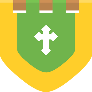 Heraldic flag 02-06 green cross