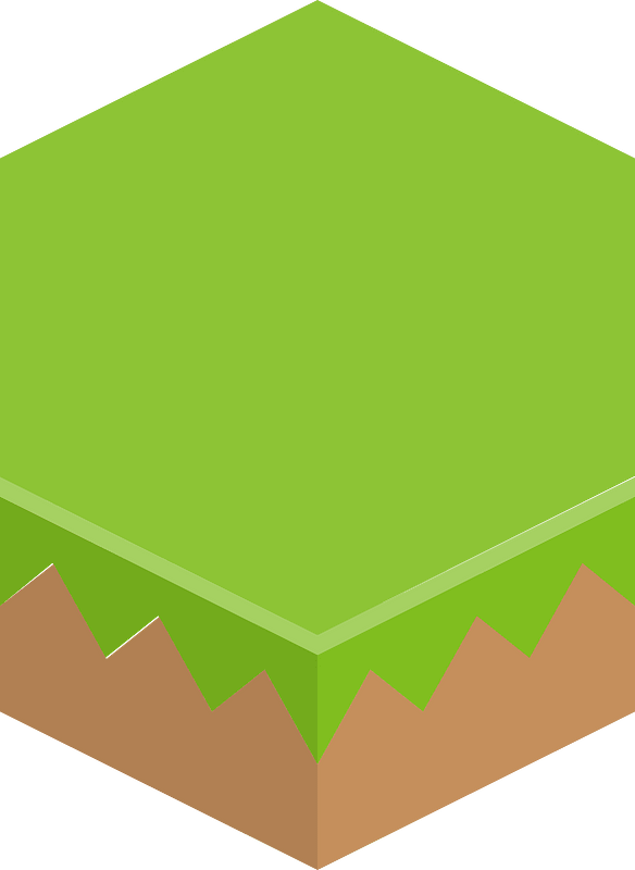 Hexagon flat terrain 01-01 green